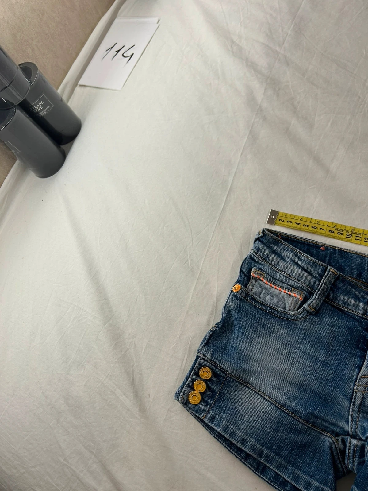 Vintage denim shorts Le Temps des Cerises – photo 3